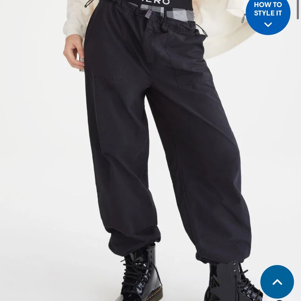 Aero baggy parachute pants
